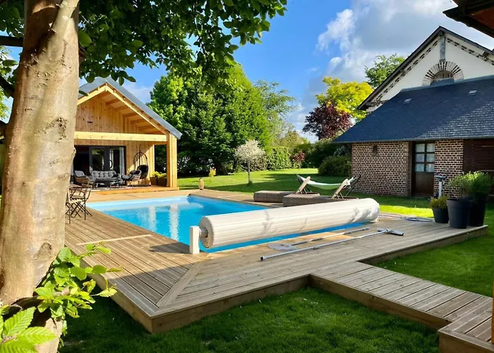Ferienhaus Gite Gites De France - Le Cottage Des Hauts Poiriers - Piscine & Spa Quincampoix